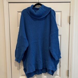Cozy Blue Turtleneck Sweater